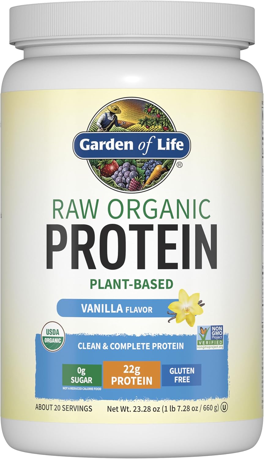 Garden of Life - Protéines Brutes - Vanille - 22 oz (631 g) - Image 1