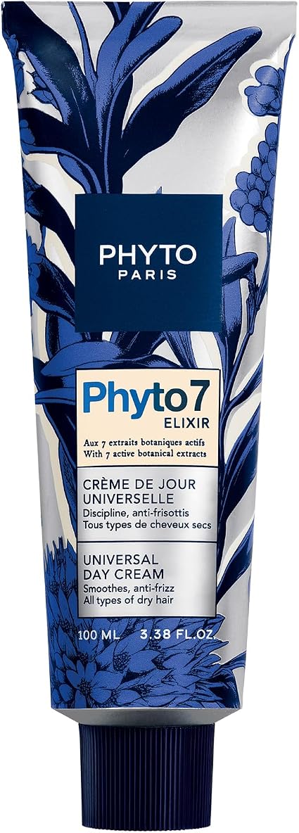 Phyto Paris Phyto 7 Elixir Universal Day Cream 100 ml - Daily Nourishing Dry Hair Care - Anti-Frizz Protection 48H - 7 Botanical Extracts - No Rinse Hair Cream - Image 1