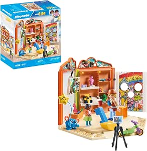 Playmobil MyLife 71536 Toy Store - Includes Two Characters, Wall Shelves, Photo Wall, Monitor and Lots of Toys - MyLife - From 5 Years - Image 1