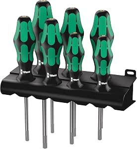 Wera Kraftform Plus / 05223161001 Torx Screwdriver Set 7-Piece 367/7 HF Plastic Storage Holder (German Import)          [Energy Class A+] - Image 1