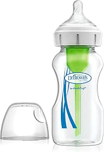Dr. Brown's Natural Flow Wide Neck Bottle, Anti-Colic Options, 270 ml, with Level 1 Teat, 1 Pack - Image 1