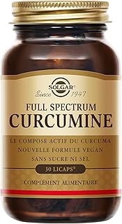 Solgar Full Spectrum Curcumine - Antioxydants - Santé des os - Articulations - Complément Alimentaire - Flacon de 30 capsules - Image 1