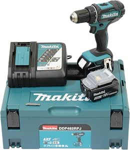 Makita DDF482RFJ 18 V LXT (2 x 3.0 Ah) MAKPAC Screwdriver Drill          [Energy Class A+] - Image 1