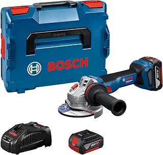 18V System cordless angle grinder GWS 18V-11 S (disc diameter 125 mm, with 2 GBA 5.0 Ah batteries, GAL 1880 charger, L-BOXX) - Image 1