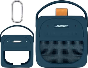 Aenllosi pour Housse de Transport et Protection en Silicone pour Enceinte Bluetooth Portable Bose New SoundLink Micro (2e génération), Housse Seulement, Enceinte Non Incluse, Bleu Marine - Image 1