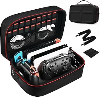 Ecofocet Étui de Protection pour Nintendo Switch 2,Étui pour Nintendo Switch 2,Étui Rigide de Protection Totale,Capacité de 20 Cartes de Jeu,Peut Contenir Une Variété D'accessoires Switch 2 - Image 1