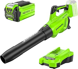 40V Wireless Blower, Air Speed 193 km/h, Air Volume 14.2 m³/Min, Adjustable Nozzle, Infinitely Variable Speed (with 2Ah Battery and Charger) - Image 1