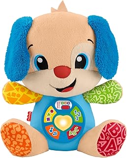 Laughing and Learning Soft Toy with Activity for Babies and Children 6 Months + 6 Months, Multilingual Version: Dutch, English, French, German, Italian, JFD20 - Image 1