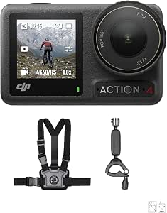 DJI Osmo Action 4 Bundle Motorcycle & ATV - Get Quality Images in 4K/120 IPS with 155º Immersive FOV, Camera with 1/1.3 Inch Sensor, with Portable Chest Strap Holder - Image 1