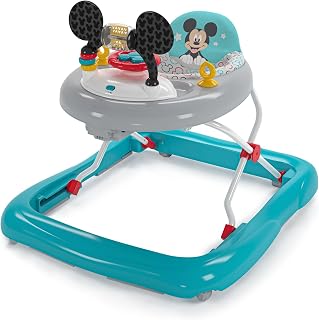 Disney Baby, Mickey Original Bestie Walker, Walker & Activity Centre 2 in 1, Lights & Music, Adjustable Height, Easy to Fold, Ages 6 Months and Up - Image 1