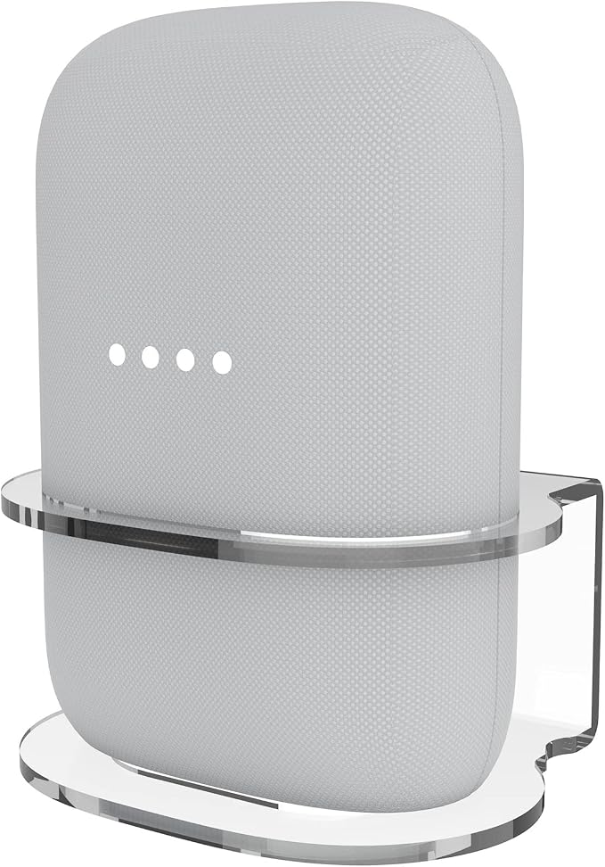 Wall Mount for Google Nest Audio, Simple and Robust Wall Mount Stand Mount for Google Nest Audio Holder with Cable Management, No Messy Cable (Transparent) - Image 1
