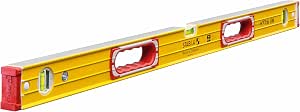 STABILA Spirit Level 196-2, 100 cm, Extra Rigid Aluminium, 1 Horizontal & 2 Vertical Vials 2 Handles, Cushioned Tips, Non-Slip, Made in Germany - Image 1