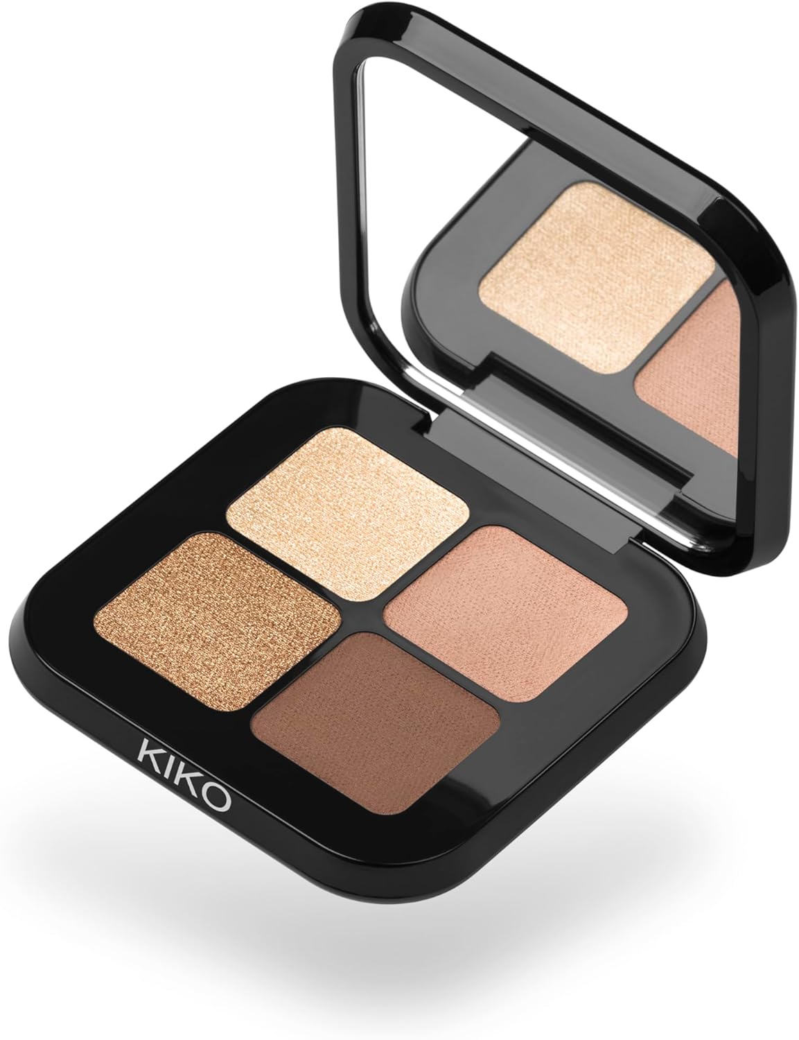 KIKO Milano Bright Quartet Eyeshadow Palette 01 | Palette Avec 4 Ombres À Paupières Cuites Pour Utilisation Sèche Et Humide - Image 1