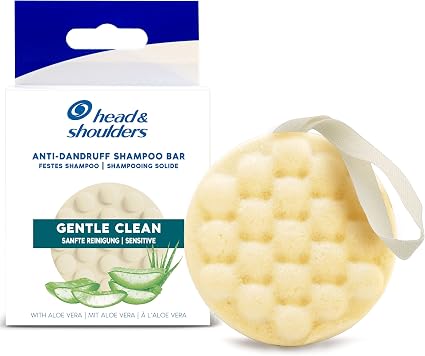 Head & Shoulders Sensitive Anti-Dandruff Solid Shampoo, Gentle Cleansing, Aloe Vera, 70g - Image 1