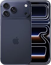 Apple iPhone 17 Pro Max 256 Go : Écran 6,9 Pouces, Puce A19 Pro, Autonomie Record sur iPhone, Système caméra Pro Fusion, Caméra Avant Center Stage ; Bleu Intense - Image 1