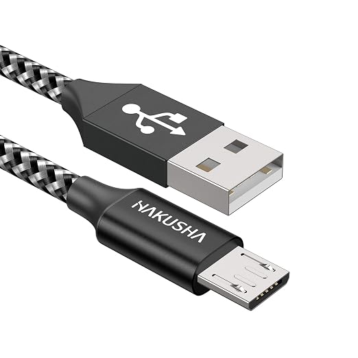 Micro USB Cable, [2M] 3A Fast Charge Durable Android Cable Nylon Mobile Phone Charger Cable for Samsung S7/S6/S5/J5/J7, Huawei, Nokia, Nexus, Sony, Tablet, PS4, Kindle - Image 1
