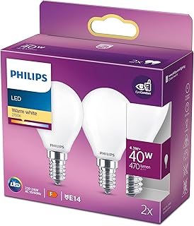Classic E14 LED Bulbs (40W Equivalent), Matte LED Bulbs with Warm White Light, Energy Saving LED Lighting with Long Life - Image 1