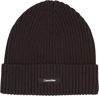 Calvin Klein Men's Cotton Cashmere Patch Logo Beanie - Image 1