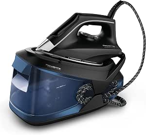Rowenta Powersteam VR8315 High Pressure Ironing Centre 6.2 bar, Steam Stroke 340 g/min, Continuous Steam 120 g/min MicroSteam Sole with 1.7 Litre Tank and Eco Mode for All Fabrics - Image 1