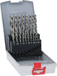 Bosch Accessories 19 Piece ProBox HSS-G Metal Drill Bit Set (Grinded, Drill Driver and Drill Holder Accessories) Silver          [Energy Class A] - Image 1