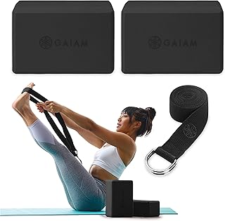 Gaiam Bloc de yoga Lot de 2-pack et sangle - Image 1
