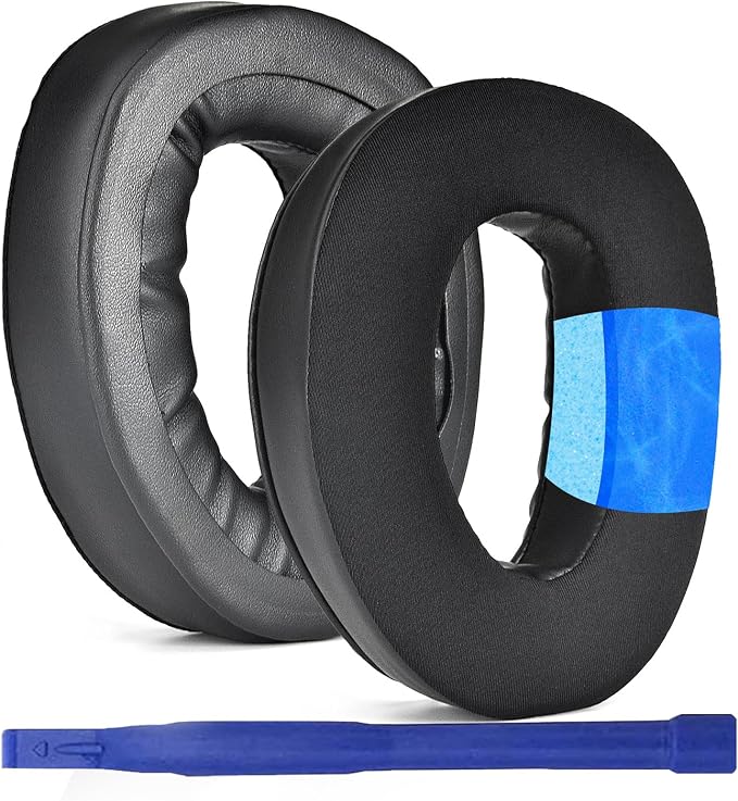 Aiivioll GSP300 Replacement Earpads Ear Pads for Sennheiser GSP 300 GSP 301 GSP 302 GSP 303 GSP 350 GSP 370 Headphones Sports Cooling Gel and Memory Foam Ear Pads (Black) - Image 1