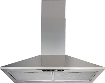 Whirlpool AKR 685/1 IX Cooker Hood 395 m³/h Wall-Mounted Stainless Steel D – Hoods (395 m³/h, Duct/Recirculating, E, C, D, 69 dB)          [Energy Class D] - Image 1