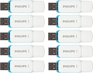 Philips Snow Édition High Speed clé USB 2.0 10x 16 Go pour PC, Ordinateur Portable, Stockage de données informatiques, Vitesse de Lecture jusqu'à 21 Mo/s - Image 1