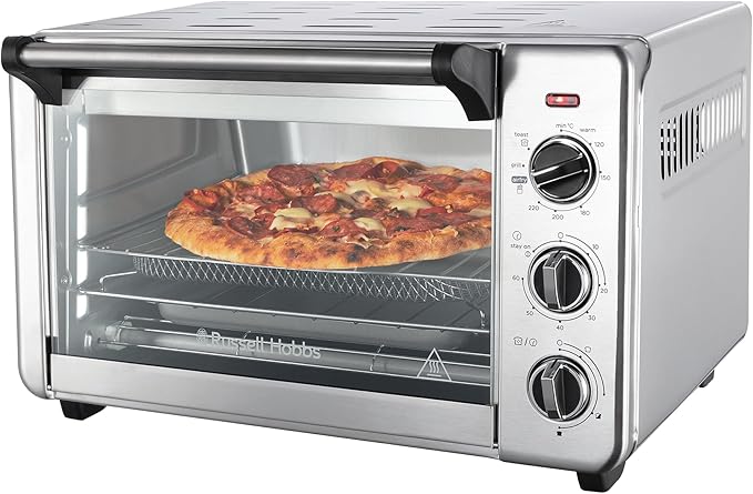 Russell Hobbs Mini Oven Air Fryer [5-in-1: Oil-free Frying, Baking, Grilling, Toaster, Keep Warm] Express (20L, Pizza 30 cm, Energy Saving, Plate & Grill Incl.) 26680-56 - Image 1