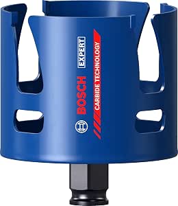 Bosch 1x Hole Saw Expert Construction Material (for Softwood, Chipboard, Ø 80 mm, Professional Accessory for Drills/Rotary Screwdrivers) - Image 1