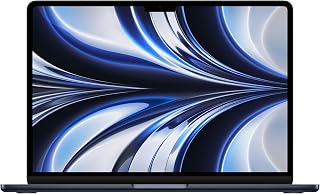 2022 Apple MacBook Air avec Apple M2 chip (13-pouces, 8Go RAM, 512Go SSD Stockage) (AZERTY France) Minuit (Reconditionné) - Image 1