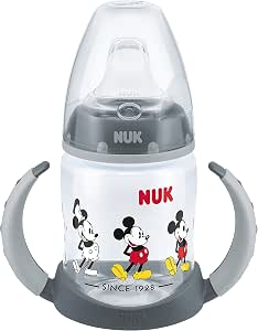 NUK Disney First Choice+ Bottle | 6-18 Months | Silicone Nipple | Anticolic Valve | BPA Free | 150ml | Mickey Mouse - Image 1