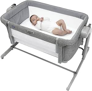 Chicco Next2Me Magic Evo Co-Sleeping Crib for Babies, Compatible with Various Beds, Rocker Mode, Adjustable Height, Sliding Barrier, 4 Wheels, Good Air Circulation, Mattress and Bag - Image 1