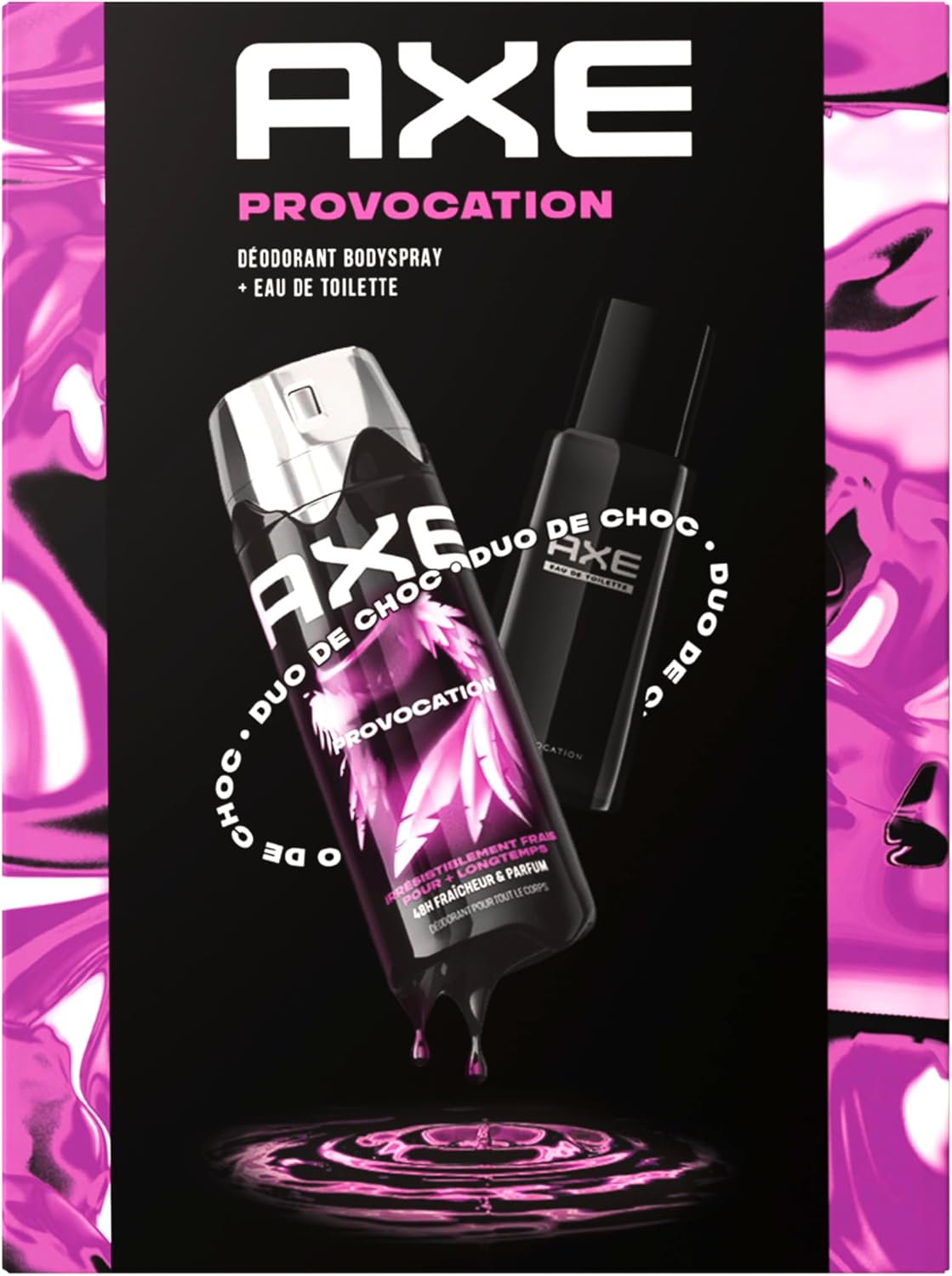 Axe Coffret Homme - Provocation - 1x Déodorant 200ml & 1x Eau de Toilette 100ml - Image 1