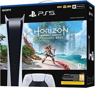 Sony PS5 Digital Edition 825GB with Horizon Forbidden West EU White - Image 1