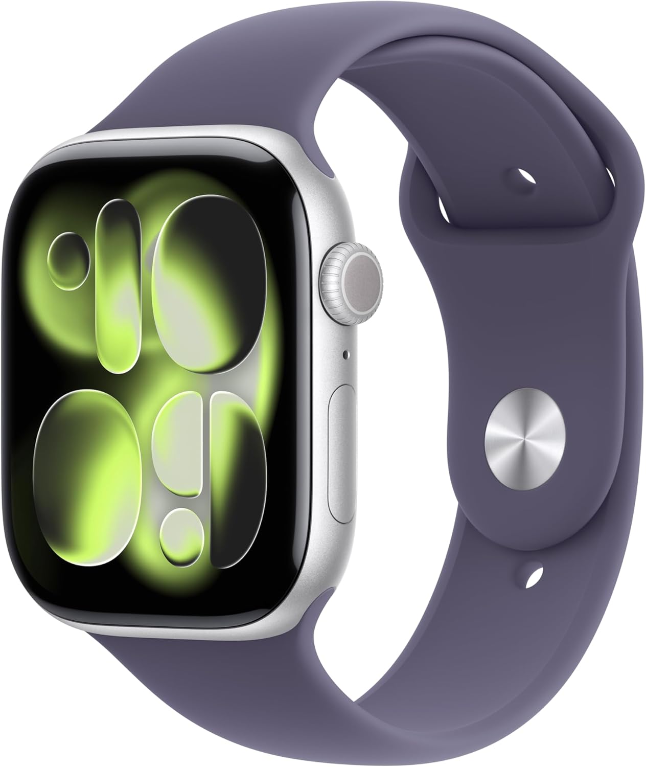 Apple Watch Series 11 [GPS 46mm] Smart Watch with Silver Case and Purple Mist Sport Strap Sleep Score, Activity Tracker, Health Tracker, Always On Screen - Image 1