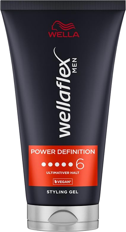 Wellaflex Men Power Definition Styling Gel | Ultimate Styling Gel | Vegan Hair Gel | Dermatologically Tested & Silicone Free | 150ml - Image 1