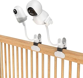 Support Camera Bebe, Support Babyphone Universel pour GHB/Vtech/ieGeek/Philips Majorité Caméra Bébé, Support Flexible avec Connexion à Vis 1/4, Support de Serrage Sécurité - Image 1