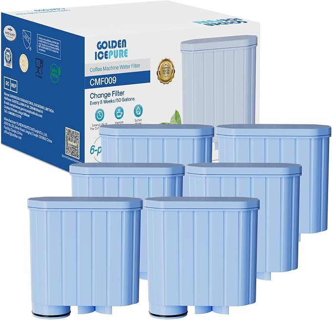 GOLDEN ICEPURE Coffee Machine Water Filter Compatible with Philips Aqua Clean/Saeco Aqua Clean, CA6903/10 CA6903/22 CA6903, 6 Pieces - Image 1