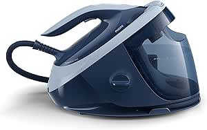 Philips Perfect Care 7000 series PSG7030/20 Station de repassage vapeur - Réservoir d'eau amovible de 1,8 l, 2100 W, pression de vapeur de 8,0 bars, débit de vapeur de 600 g/min, bleu foncé - Image 1