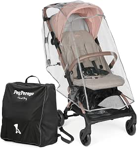 Peg Perego Volo Lightweight Pushchair with Rain Cover, Airplane Cabin Size, Ultra Compact, From Birth up to 22kg, Carry Bag Included, Mon Amour - Image 1