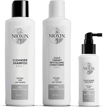Nioxin System 1 - Light hair loss kit for more volume - Natural and fine hair 150+150+50ml - Image 1