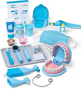 Melissa & Doug - Super Smile Dentist Set 26 Pieces - Imitation Game - Role Play - Dentist Apprentice Role Game - Activity, Development and Learning Toy - Child Gift 3+ - Image 1