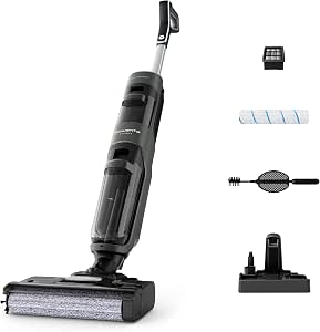 Rowenta X-Clean GZ5037WO GZ5037WO 4 Cordless Mop Vacuum Cleaner Powerful Suction and Washing Intelligent, Autonomy 50 min, Self-Cleaning GZ5037WO Black - Image 1
