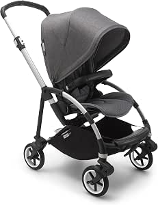 Bugaboo Bee 6 Stroller - City Stroller - Lightweight Compact Pushchair for Newborns and Babies with Protective Bar, 7" Wheels, One-Handed Foldable, Hood in Grey Mix - Image 1