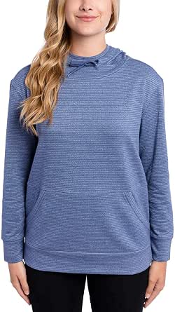 Champion Women's French Terry Hoodie, Blue / Steel, S - Image 1