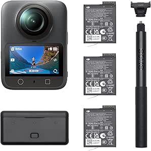 DJI Osmo 360 Adventure Bundle, 360 Camera with 1 Inch 360° Imaging, Extended Battery Life with 3 Batteries, 360° Video in 8K Native, Action Camera for Sports, Vlog - Image 1