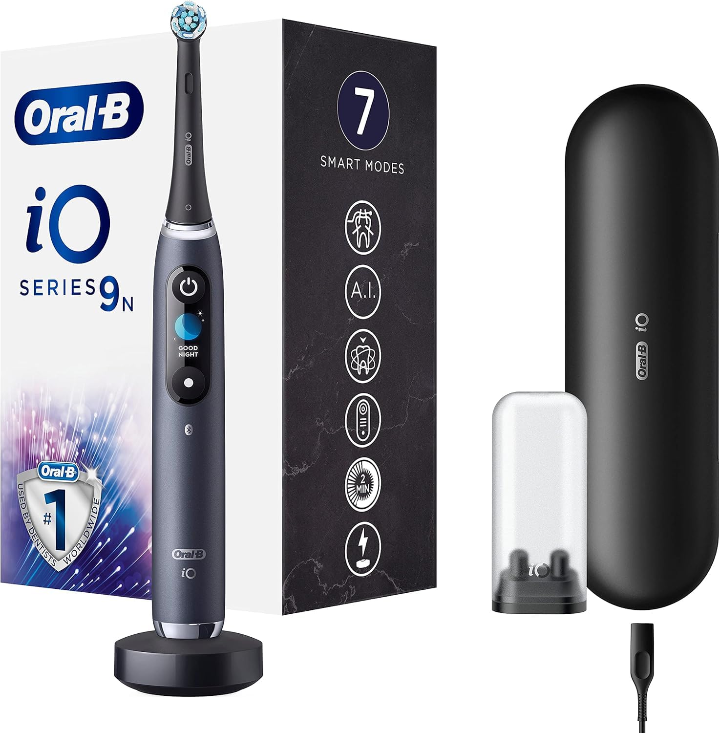 Oral-B iO Series 9n Rechargeable Electric Toothbrush with 1 Handle Artificial Intelligence - Image 1