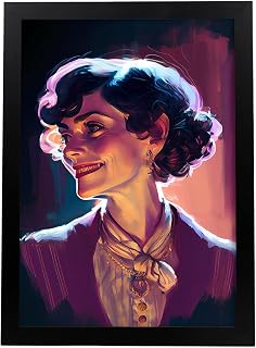 Nacnic Coco Chanel Affiche en style Portrait en Couleur. Illustrations de dessins animés d'inventeurs et de créateurs célèbres. Design d'intérieur et décoration. A4. - Image 1