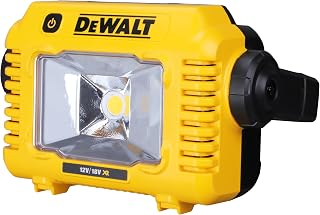 DEWALT - Projecteur de chantier compact XR Sans Fil - sans Batterie ni chargeur - 3 niveaux de luminosité - poignée multi-position - compatible avec les batteries XR 12V, XR 18V et XR 54V - DCL077-XJ - Image 1